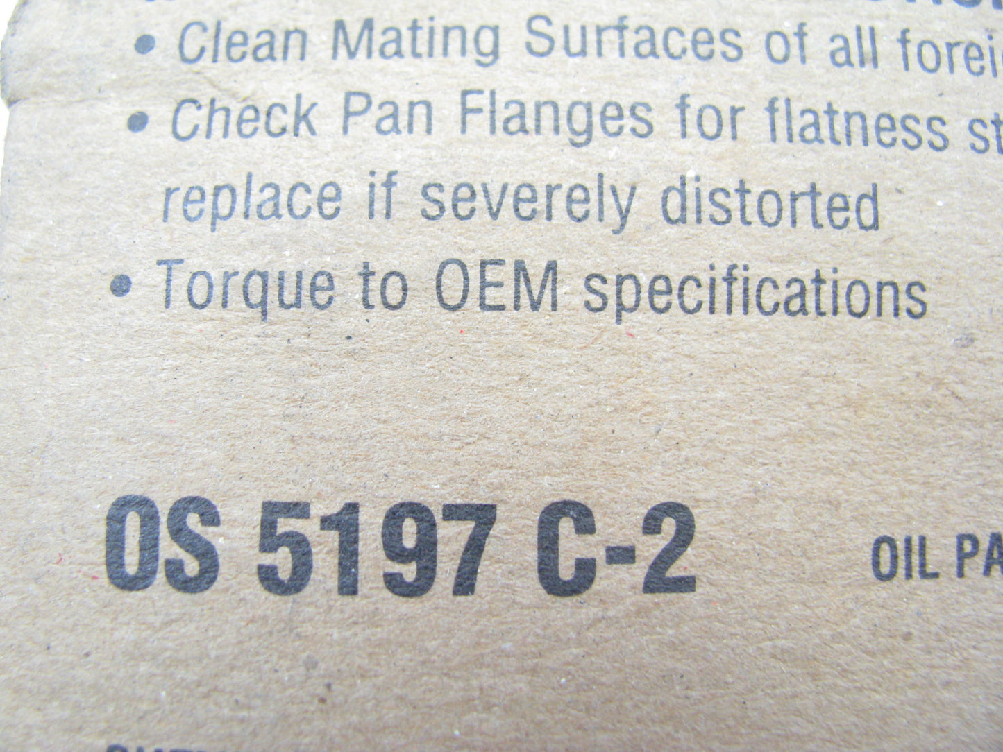 Fel-Pro OS5197C-2 Engine Oil Pan Gasket Set