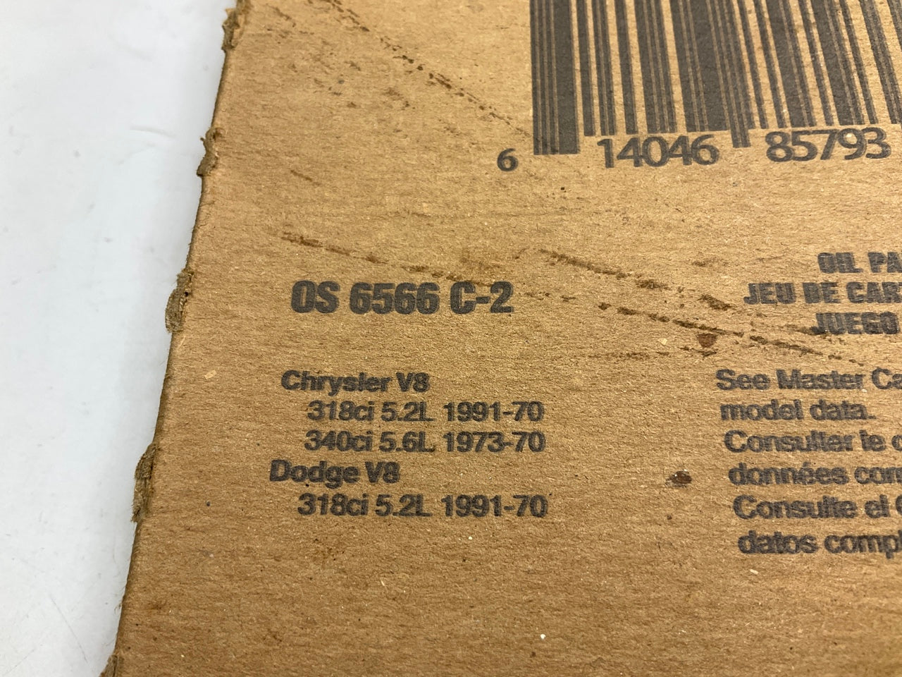 Fel-Pro OS6566C-2 Engine Oil Pan Gasket Set For 1970-1991 Dodge 318 340 V8
