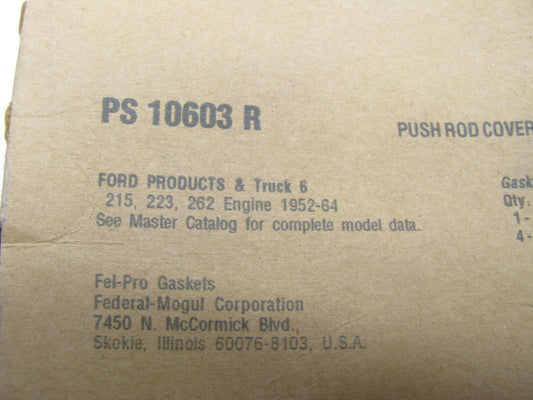 Engine Valve Cover Gasket Set Fel-Pro PS 10603 R
