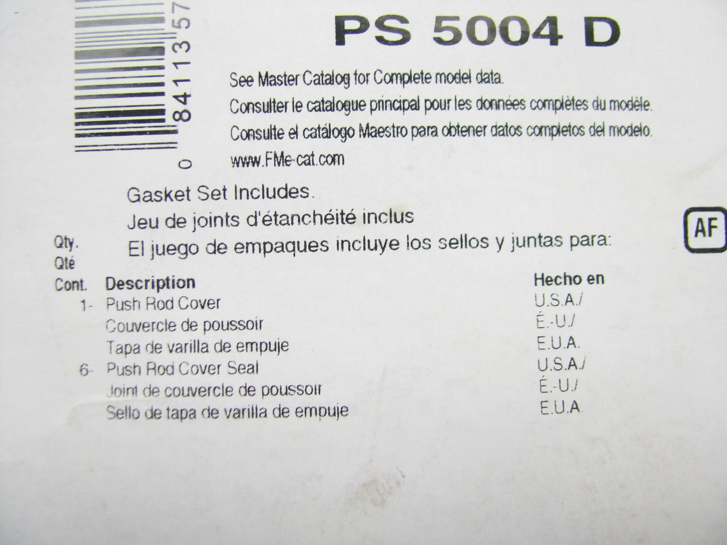 Fel-Pro PS5004D Engine Push Rod Cover Gasket Set 1937-1953 Chevrolet 217 235-L6