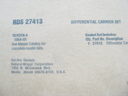 Fel-Pro RDS27413 Differential Carrier Gasket Rear