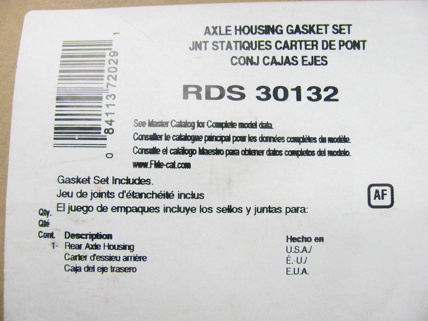 Fel-pro RDS30132 Differential Cover Gasket Rear