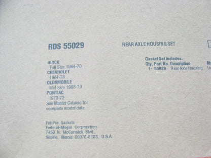 Fel-pro RDS55029 Rear Differential Cover Gasket GMC 8.875 R.G 12-BOLT