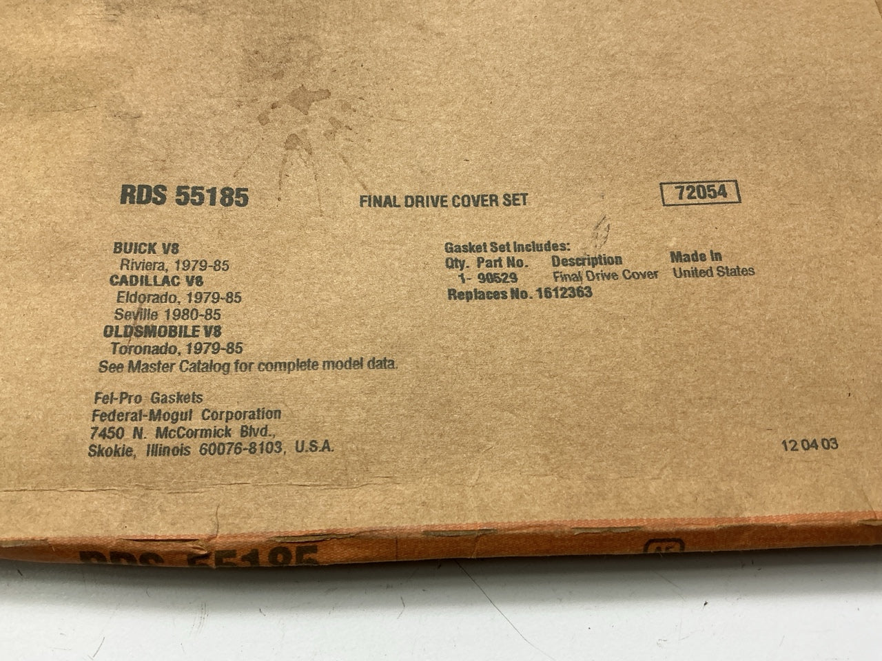 Fel-Pro RDS55185 Differential Cover Gasket