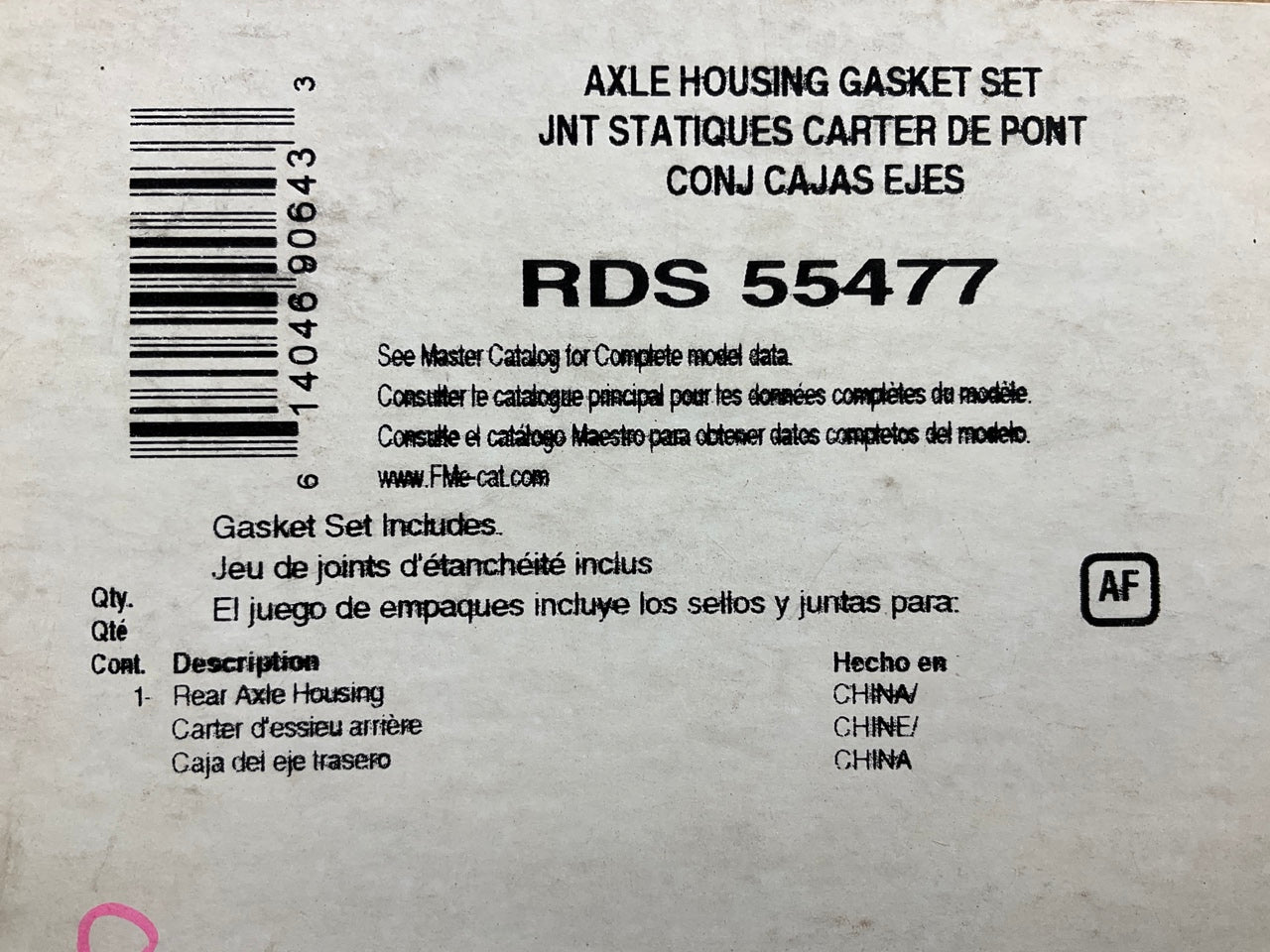 Fel-Pro RDS55477 FRONT Axle Differential Cover Gasket - 2004-08 GM Truck 10 BOLT