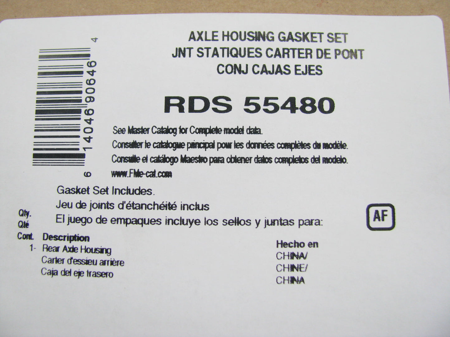Fel-pro RDS55480 Rear Differential Cover Gasket