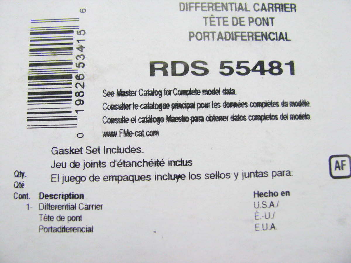 Fel-pro RDS55481 Differential Axle Cover Gasket For Chrysler 12 Bolt Hole