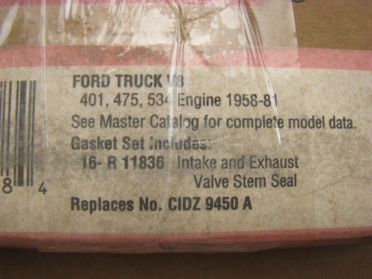 Fel-pro SS11836 Valve Stem Seal Set 1958-1981 Ford Truck 401 475 534-V8