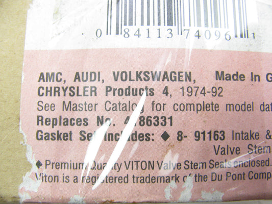 New Fel-pro SS72567 Cylinder Head Valve Stem Seal Set