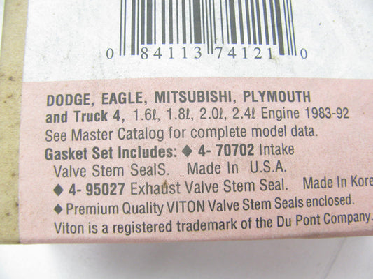 Fel-pro SS72630 Valve Stem Seal Set 1983-1992 Mitsubishi 1.6L 1.8L 2.0L 2.4L-L4