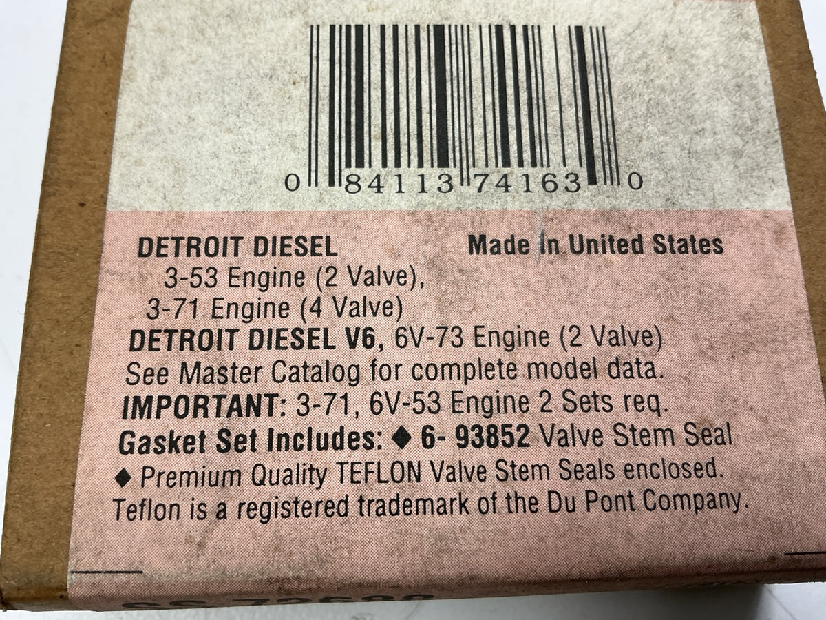 Fel-pro SS72688 Engine Valve Stem Seal Set - Detroit Diesel 3-53, 3-71