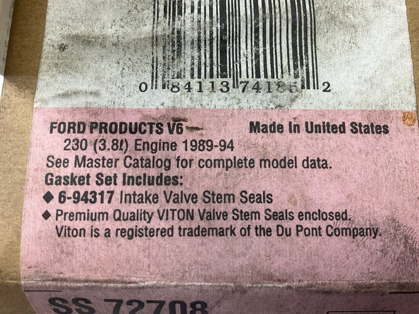 Fel-pro SS72708 Engine Valve Stem Seal Set 1989-1995 Ford Mercury 3.8L 232 V6
