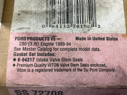 Fel-pro SS72708 Engine Valve Stem Seal Set 1989-1995 Ford Mercury 3.8L 232 V6