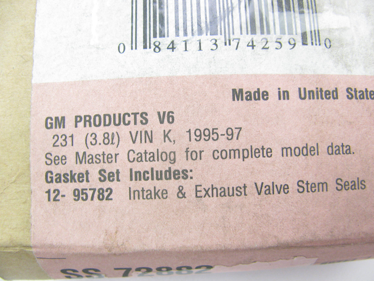 Fel-pro SS72882 Engine Valve Stem Seal Set For 1996-1997 GM 3.8L-V6 S/C