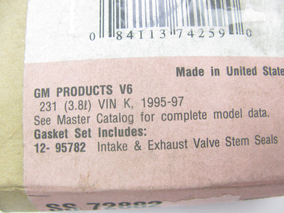 Fel-pro SS72882 Engine Valve Stem Seal Set For 1996-1997 GM 3.8L-V6 S/C