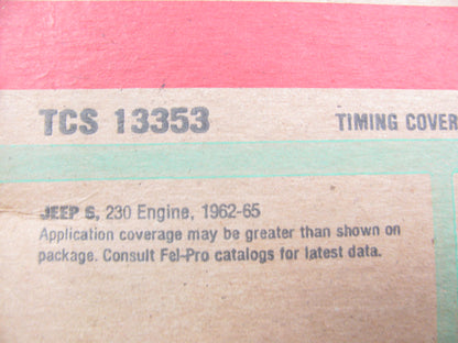 Fel-pro TCS13353 Timing Cover Gasket Set For 1962-1965 Jeep 230