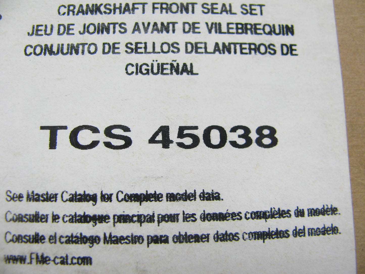 Fel-pro TCS45038 FRONT Engine Crankshaft Seal For 1998-2007 VW Audi 1.8L 2.0L