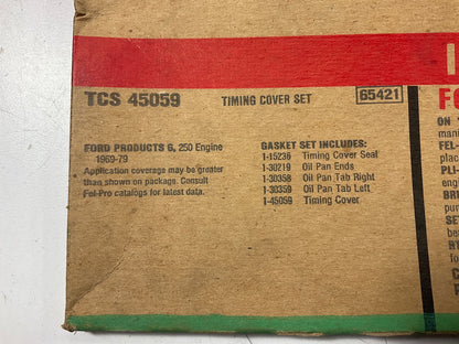 Fel-pro TCS45059 Timing Cover Gasket Set - 1969-1979 Ford 250 I6