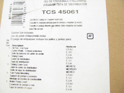 Fel-Pro TCS45061 Timing Cover Gasket Set 1970-1982 Ford Mercury 351M 400 - V8