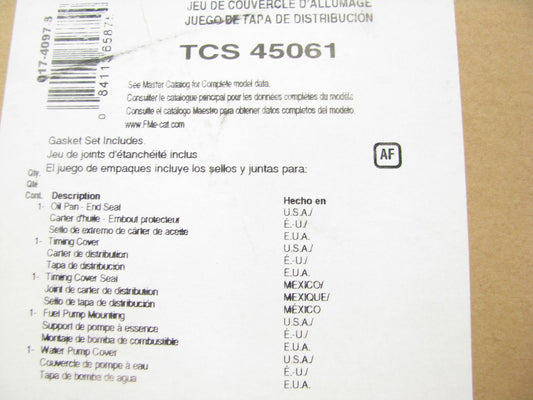 Fel-Pro TCS45061 Timing Cover Gasket Set 1970-1982 Ford Mercury 351M 400 - V8