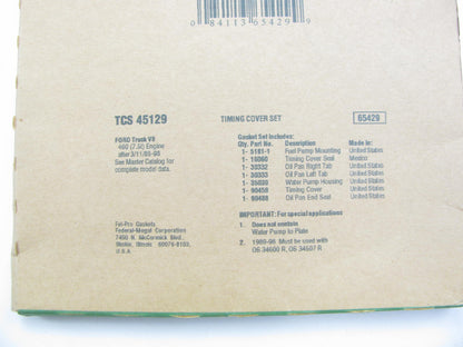 FEL-PRO TCS45129 Engine Timing Cover Gasket Set - 1973-1997 Ford 460 V8 BBF