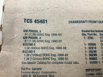 Fel-Pro TCS45461 FRONT Engine Crankshaft Seal Set