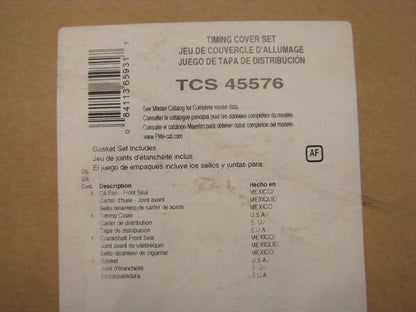 Fel-pro TCS45576 Timing Cover Gasket Set For 1979-1993 Detroit Diesel 8.2L-V8