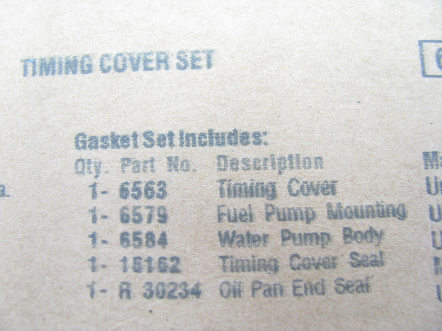 FEL-PRO TCS45790 Engine Timing Cover Gasket Set For 1987-1991 Dodge 239 3.9L V6