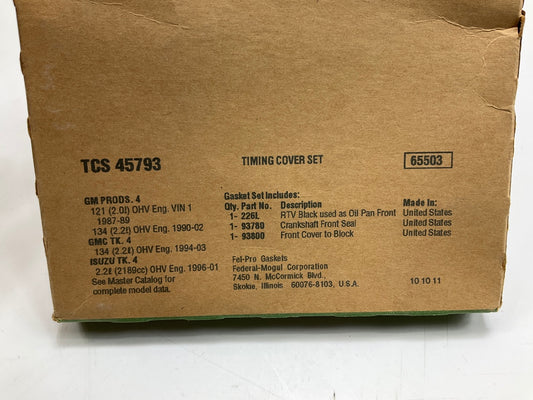 Fel-pro TCS45793 Timing Cover Gasket Set 99-02 Chevy Cavalier 2.2L I4 OHV