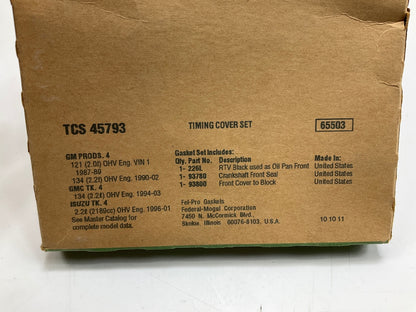 Fel-pro TCS45793 Timing Cover Gasket Set - 1994-2003 Chevy S10, GMC Sonoma 2.2L