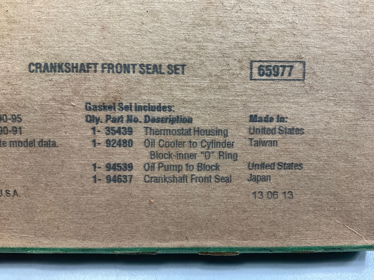 Fel-Pro TCS45850 Front Engine Cranskshaft Seal Kit For 1989-1995 Mazda 3.0L-V6