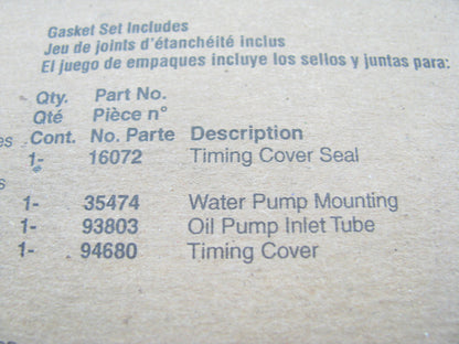 Fel-Pro TCS45867 Engine Timing Cover Gasket Set 1990-00 Ford Mazda 4.0L V6