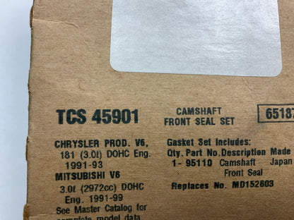(2) Fel-pro TCS45901 Engine Front Cam Camshaft Seals
