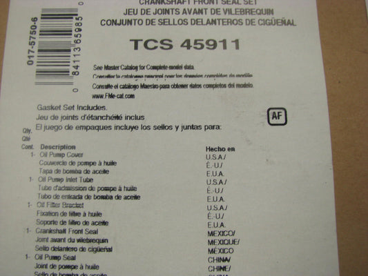 Fel-pro TCS45911 Engine Crankshaft Seal Kit