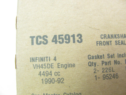 Fel-pro TCS45913 Engine Front Crankshaft Seal Kit, For 1990-96 Infiniti Q45 4.5L