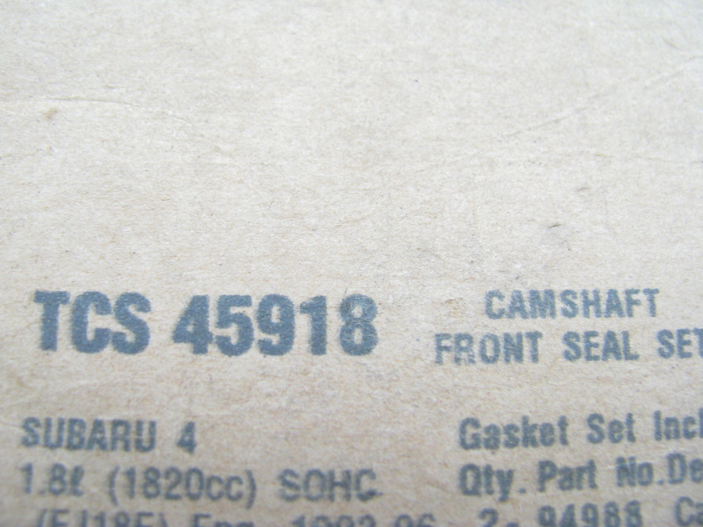 Fel-Pro TCS45918 FRONT Engine Camshaft Seal For 1990-1998 Subaru 1.8L 2.2L H4