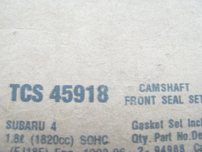 Fel-Pro TCS45918 FRONT Engine Camshaft Seal For 1990-1998 Subaru 1.8L 2.2L H4