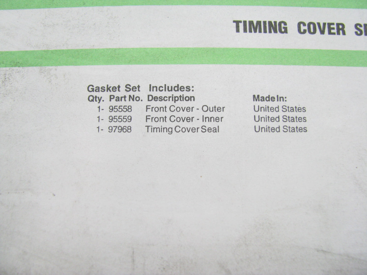Fel-pro TCS45954 Timing Cover Gasket Set For 91-95 Buick Chevrolet Pontiac 2.3L