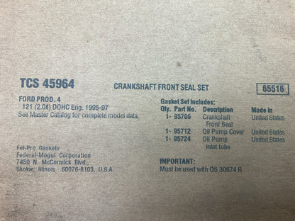 FEL-PRO TCS45964 Front Engine Crankshaft Seal Kit - 1995-1997 Ford 2.0L L4 DOHC