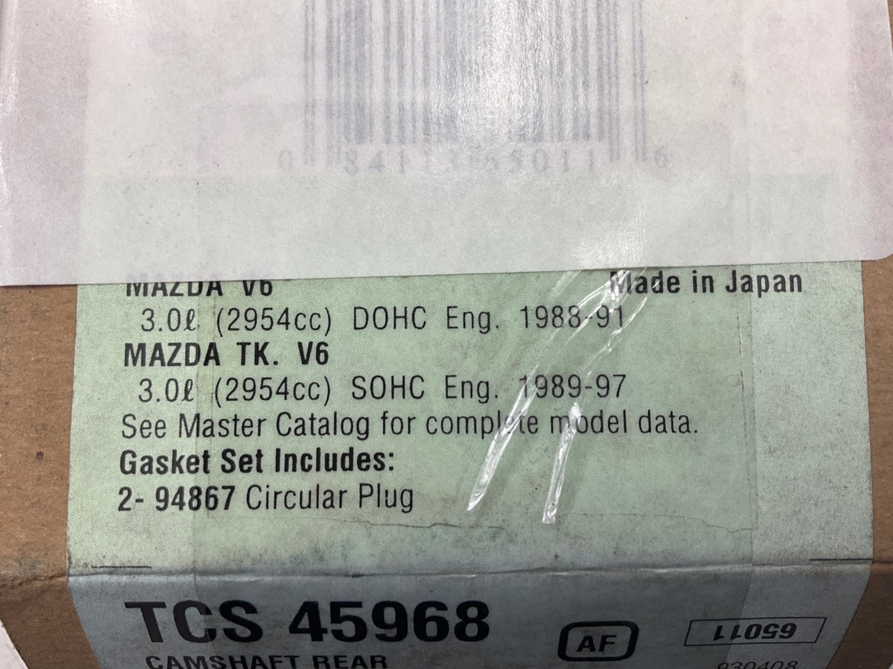 Fel-pro TCS45968 Engine Camshaft Plug Set for 1988-1998 Mazda 3.0L-V6