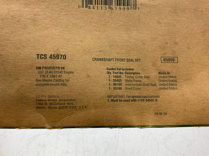 FEL-PRO TCS45970 Front Crankshaft Seal Kit - 91-97 Chevy Olds Pontiac 3.4L V6