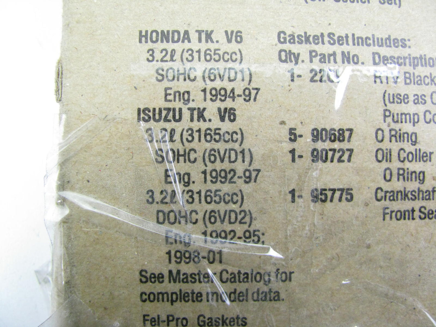 Fel-Pro TCS45983 FRONT Engine Crankshaft Seal Kit 1992-04 Isuzu 3.2L 3.5L V6