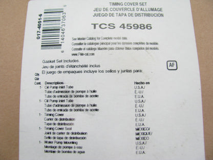 Fel-pro TCS45986 Engine Timing Cover Gasket Set 99-03 Ford Explorer 4.0L V6