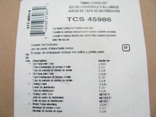 Fel-pro TCS45986 Engine Timing Cover Gasket Set 99-03 Ford Explorer 4.0L V6