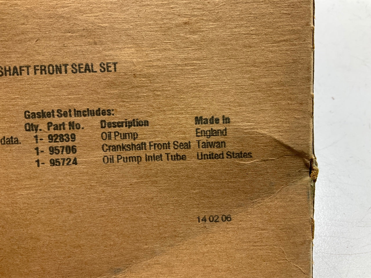 Fel-Pro TCS46003 FRONT Crankshaft Seal Set 1998-03 Ford, 98-02 Mercury 2.0L DOHC