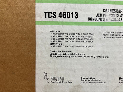 Fel-Pro TCS46013 FRONT Engine Crankshaft Seal Kit 2000-2005 Cadillac 4.6L V8
