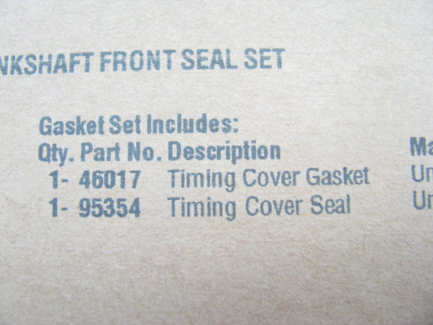 FEL-PRO TCS46017 Engine Crankshaft Front Seal Kit For 96-12 Hyundai 1.8L 2.0