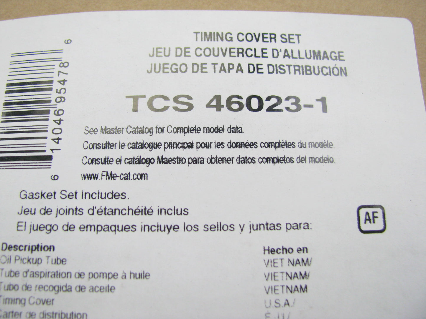Fel-Pro TCS46023-1 Timing Cover Gasket Set For 2009-2011 Dodge 3.3L 3.8L