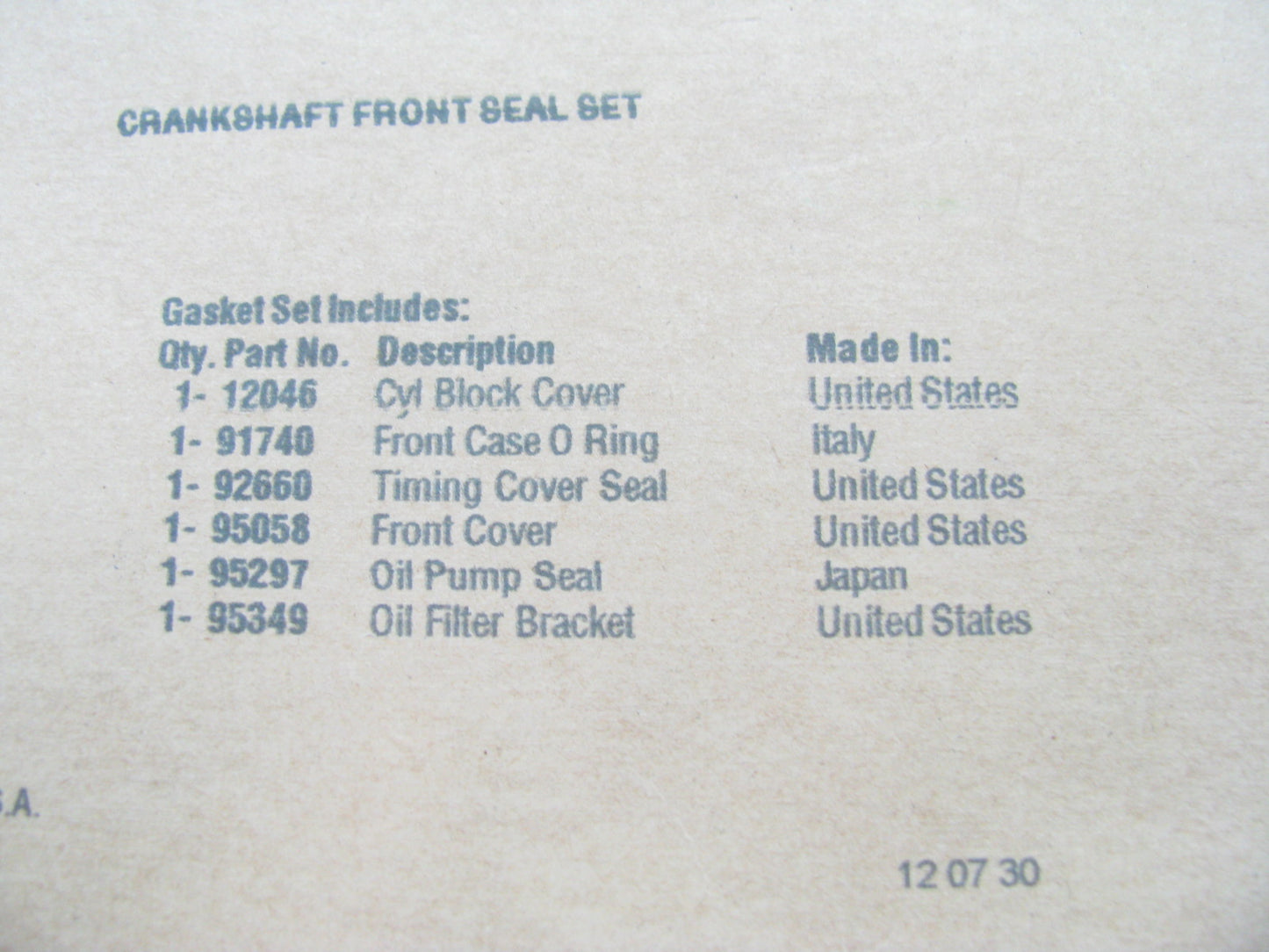 Fel-pro TCS46024 Timing Cover Gasket Set for 1999-2009 Mitsubishi 2.4L