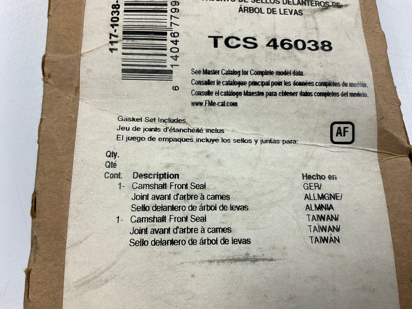 Fel-pro TCS46038 FRONT Engine Camshaft Seal 1999-2011 Volvo 2.3L, 2.4L, 2.5L, L5